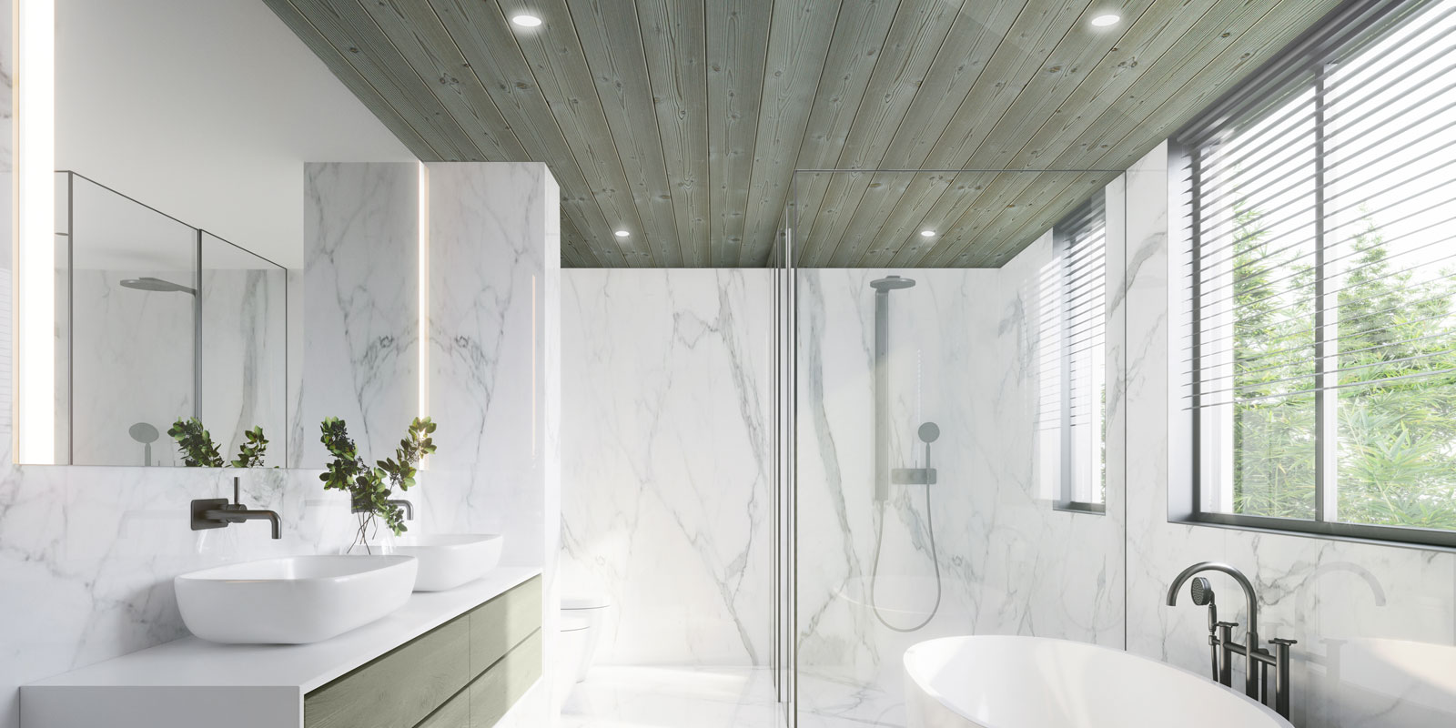 Holzwandverkleidung Steinoptik Jade