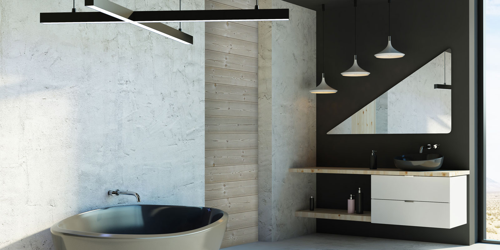 Holzwandverkleidung Steinoptik Quarz