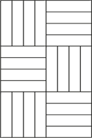 Holzböden Würfel - Muster